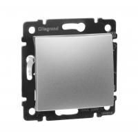 Valena Выключатель 1кл. прох. Алюминий Legrand 770106