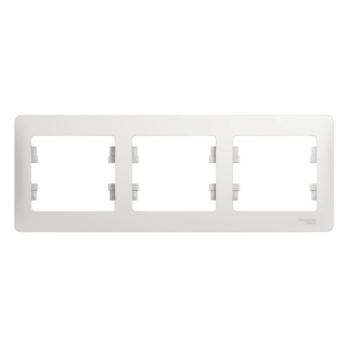 Systeme (Schneider) Electric GLOSSA рамка 3-я горизонт белая