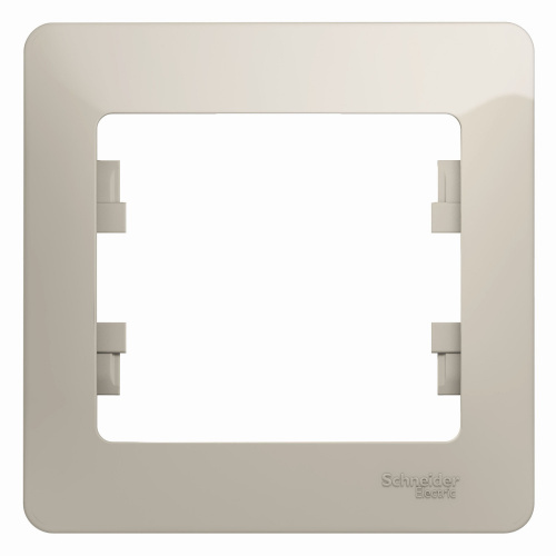 Systeme (Schneider) Electric GLOSSA 1-постовая РАМКА, МОЛОЧНЫЙ