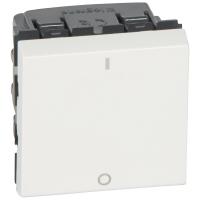 Legrand Выключатель двухполюсный - Программа Mosaic - 2 модуля - 20 AX - белый