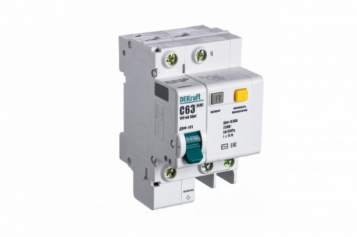 Schneider electric DEKraft АВДТ 1P+N 63А 100мА тип AC х-ка C ДИФ-101 4,5кА