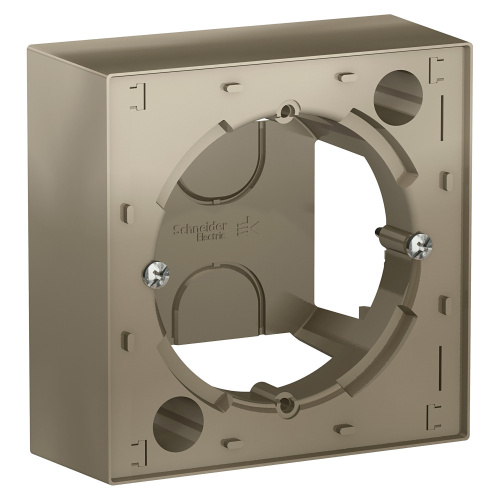 Systeme (Schneider) Electric ATLASDESIGN КОРОБКА для наружного монтажа, ШАМПАНЬ ATN000500