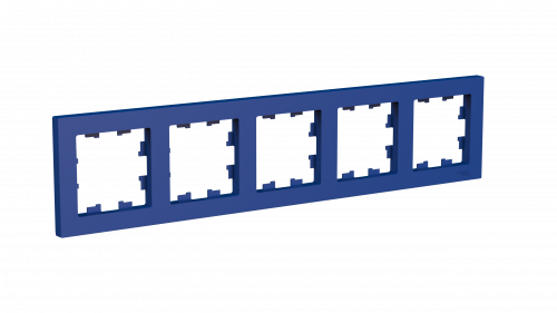 Systeme (Schneider) Electric ATLASDESIGN 5-постовая РАМКА, универсальная, АКВАМАРИН ATN001105