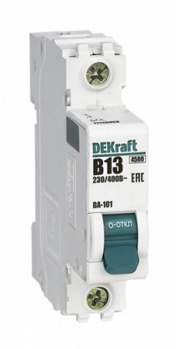 Schneider electric DEKraft Авт. выкл. 1Р 13А х-ка B ВА-101 4,5кА