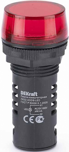 Schneider electric DEKraft Лампа комм. ADDS D22 LED кр. 220В AC/DC ЛK-22