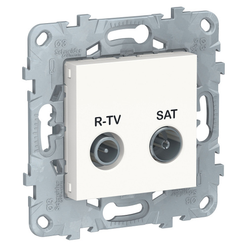 Systeme (Schneider) Electric UNICA NEW розетка R-TV/ SAT, оконечная, белый (NU545518)